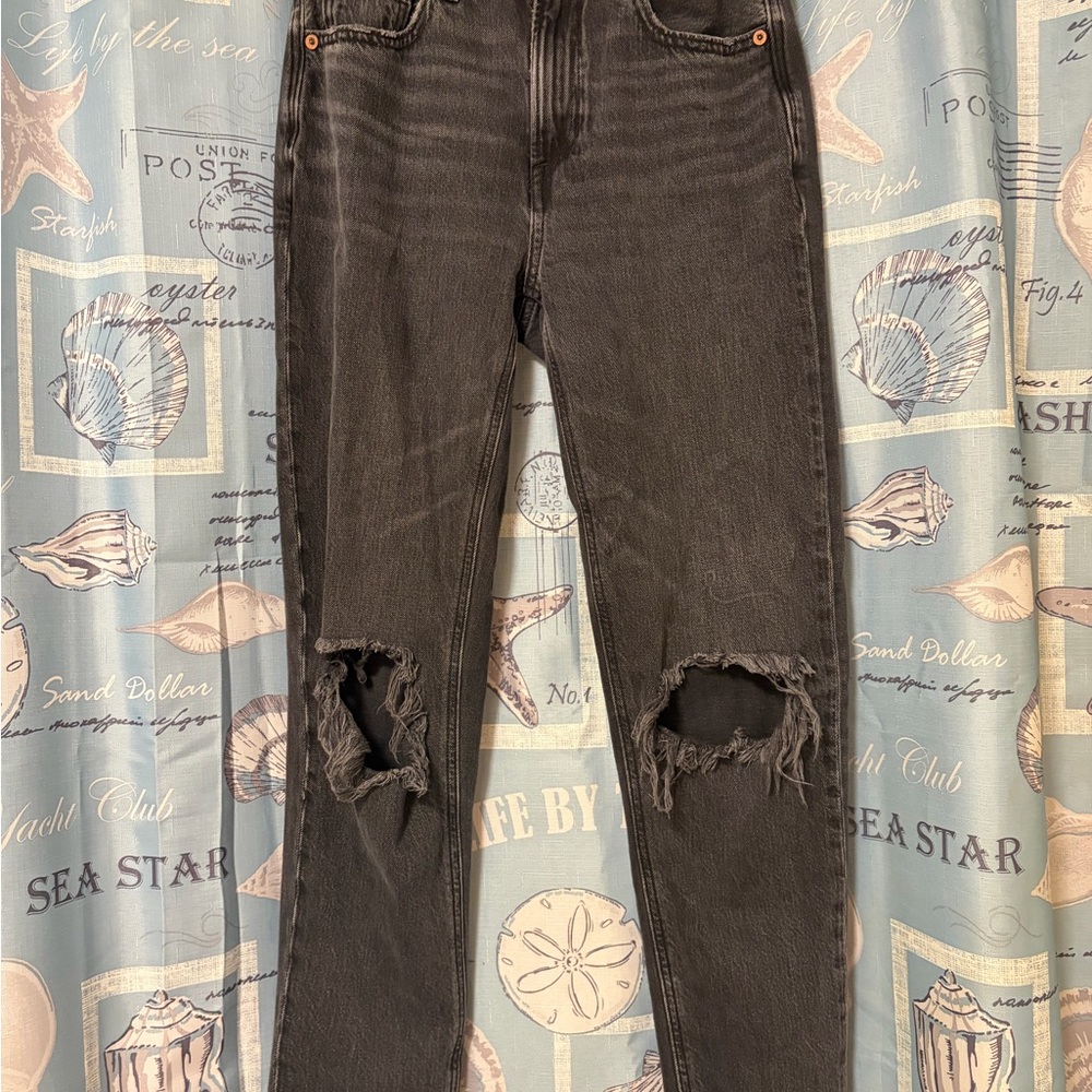 American Eagle Outfitters Black Straight Leg Jeans